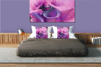 Ensemble de coussins photo décoratifs (2 pièces), motif : calla blossoms romance 3 - taille : 40 x 40 cm - housse de coussin premium, coussin décoratif, coussin décoratif, coussin photo, housse de coussin 7