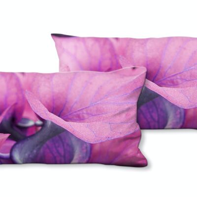 Decorative photo cushion set (2 pieces), motif: calla blossoms romance 3 - size: 80 x 40 cm - premium cushion cover, decorative cushion, decorative cushion, photo cushion, cushion cover