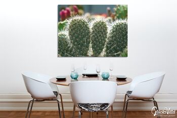 Papier peint : Monde de cactus cactus à 5 oreilles - plusieurs tailles - format paysage 4:3 - plusieurs tailles et matériaux - motif d'art photo exclusif sous forme de toile ou d'image en verre acrylique pour la décoration murale 8
