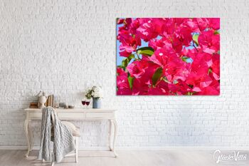 Papier peint : fleur de bougainvillier rose - plusieurs tailles - format paysage 4:3 - plusieurs tailles et matériaux - motif d'art photo exclusif sous forme de toile ou d'image en verre acrylique pour la décoration murale 12