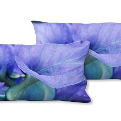 Decorative photo cushion set (2 pieces), motif: calla blossoms romance 2 - size: 80 x 40 cm - premium cushion cover, decorative cushion, decorative cushion, photo cushion, cushion cover