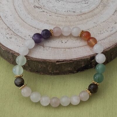 Elastic bracelet natural stones 8mm