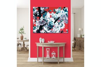 Papier peint : Fleur de cerisier à la japonaise 1 - plusieurs tailles - format paysage 4:3 - plusieurs tailles et matériaux - motif d'art photo exclusif sous forme de toile ou d'image en verre acrylique pour la décoration murale 5