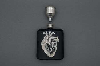 Flasque cœur en acier inoxydable 2