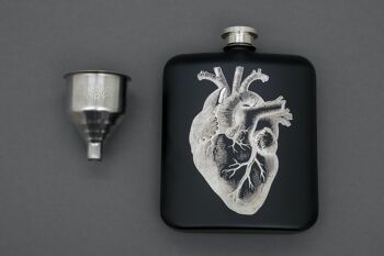 Flasque cœur en acier inoxydable 3