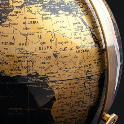 WORLD TOUR globe in black/gold