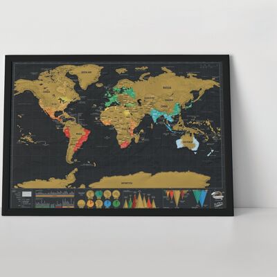 Gratta e vinci Scratch Map | EDIZIONE DELUXE DA VIAGGIO