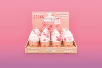 Chaussettes Glace Framboise 2