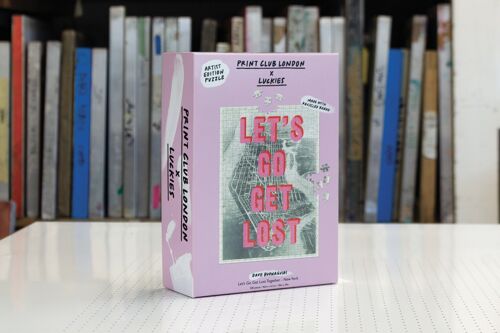 PRINT CLUB London Puzzle LETS GO GET LOST TOGETHER