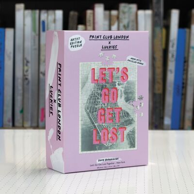 PRINT CLUB London Puzzle LETS GO GET LOST TOGETHER