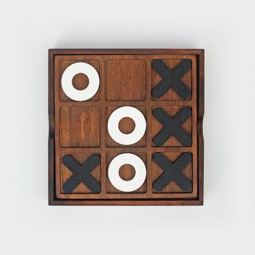 Tic Tac Toe Spiel aus Holz
