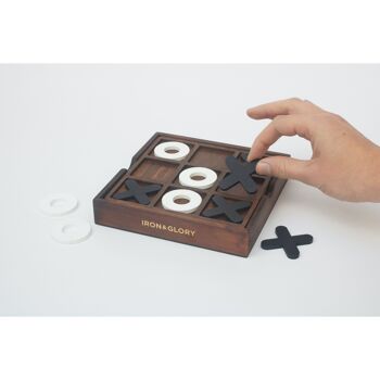 Jeu Tic Tac Toe en bois 4