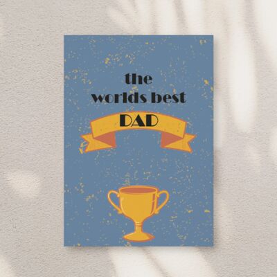 The worlds best dad - Card