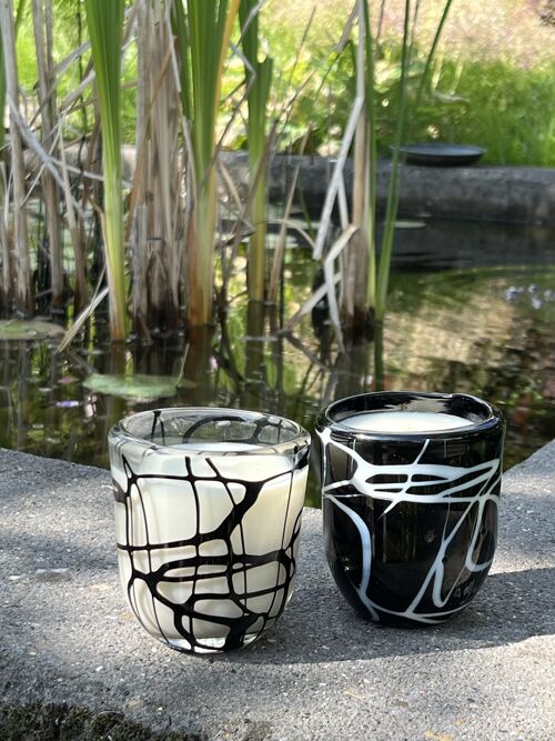 Lemongrass- Handmade glass candle Mosquito repellent lemongrass scent