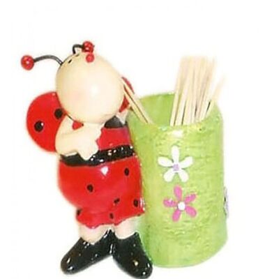CASE FOR TOOTHPICKS "LADYBUG" FROM RESIN LL-220