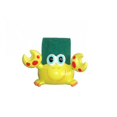 Case for kitchen sponge, crab, made of RESIN. Dimension: 10x5x9cm The price includes the sponge.