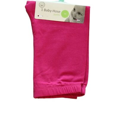 Baby Hose beere, rosa gestreift & grau melange