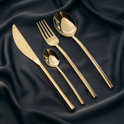 BAMBINI - Cutlery set, 16 pieces, Luce gold