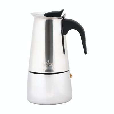 Any Morning Stove Top Espresso Maker Stainless Steel Percolator Coffee Pot 300 Ml