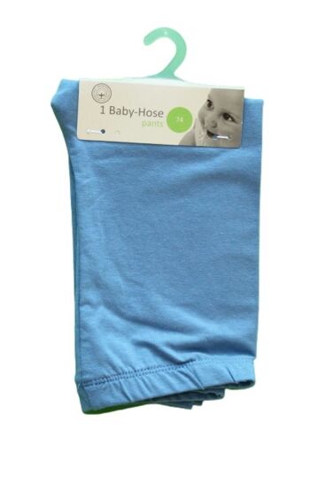 Pantalon bébé bleu, bleu rayé & gris chiné 5
