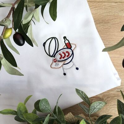 Embroidered T-shirt - Barbecue