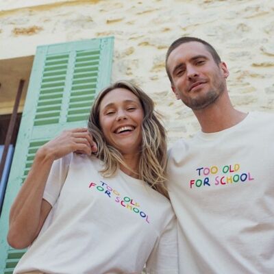 Too Old For School T-shirt - White