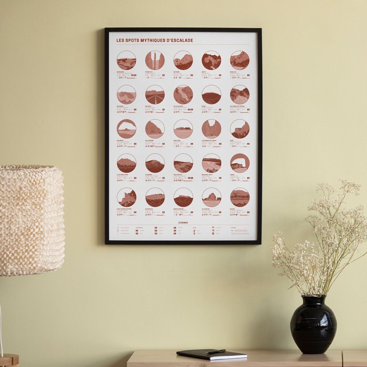 Poster luoghi di arrampicata mitici