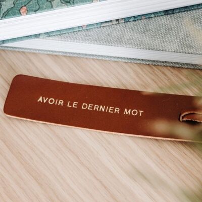 Leather Bookmark - Have the Last Word