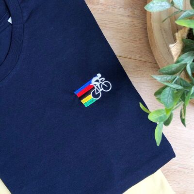 Besticktes T-Shirt – Radfahrer