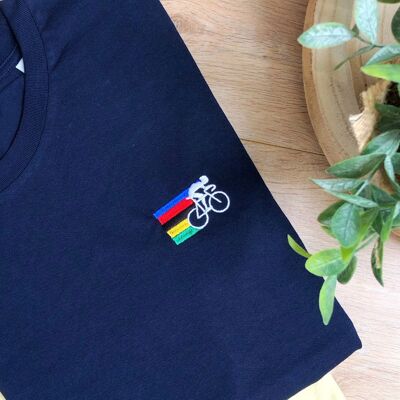 Embroidered T-shirt - Cyclist
