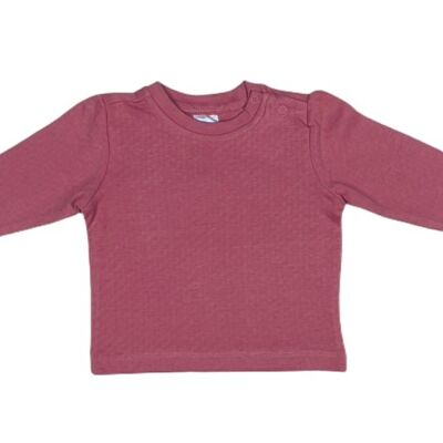 Maglia a maniche lunghe Ajour rosa