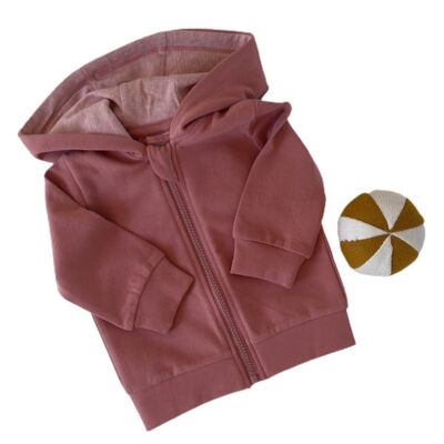 Sweatjacke rosa