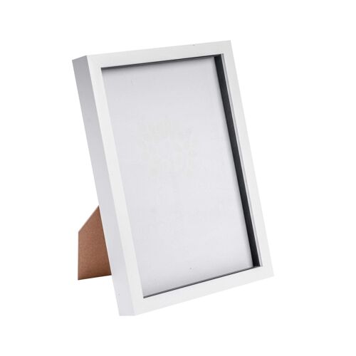 Nicola Spring Acrylic Box Photo Frame - White - 8 x 12 (A4)