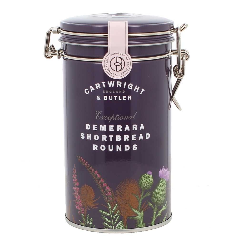 Brown Sugar Shortbread - C&B Demerara Shortbread Rounds in Tin