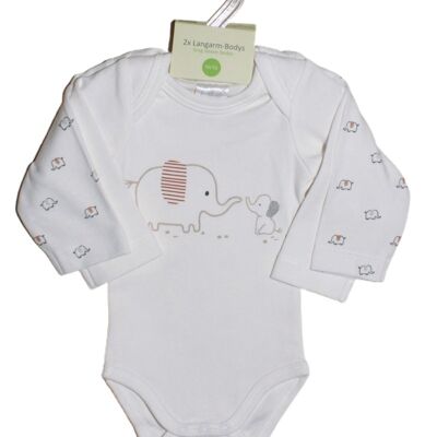 Body long-sleeved double pack elephant