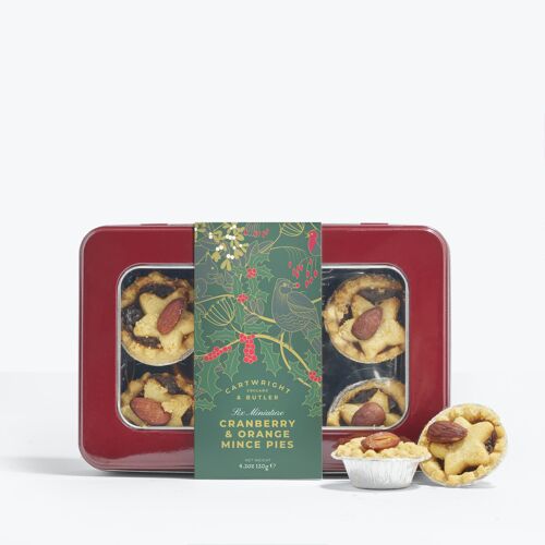 Mini Mince Pies, orange & canneberges (thème de Noël)