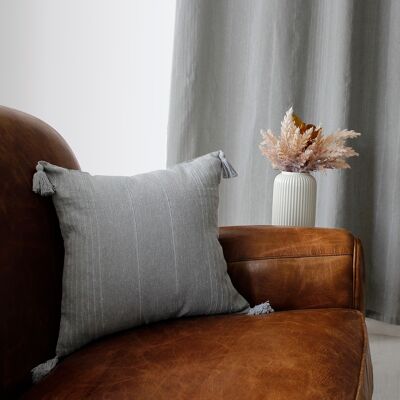 Cushion with removable cover BOMBAY GRAY 40 x 40 cm