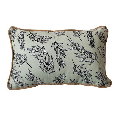 Cushion with removable cover LILY SAGE GREEN print 30 x 50 cm