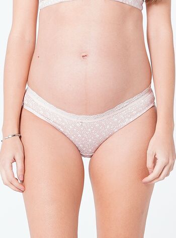 Culotte de Grossesse Fleurs en Coton 1