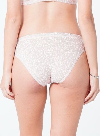 Culotte de Grossesse Fleurs en Coton 3