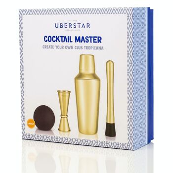 Coffret cadeau Uberstar Cocktail Master - Doré 3