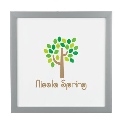 Nicola Spring Box-Fotorahmen – 10 x 10 Zoll – Grau