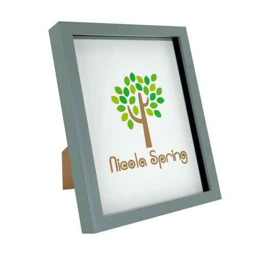 Nicola Spring Box Photo Frame - 8x10" - Grey