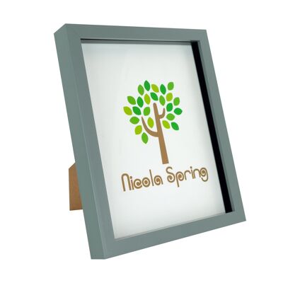 Nicola Spring Box-Fotorahmen – 20,3 x 25,4 cm – Grau