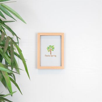 Nicola Spring Cadre photo en acrylique – Bois clair – 6 x 8 (A5) 2