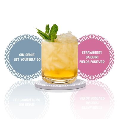 Uberstar Cocktail Song Coasters - Volume 2 (Set of 4)