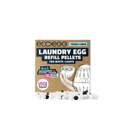 Ecoegg Eco Friendly Laundry Egg Refills for White + Lights Fresh Linen 50 washes