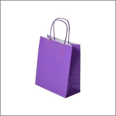 Sac en papier (S) – Violet – 100 pcs