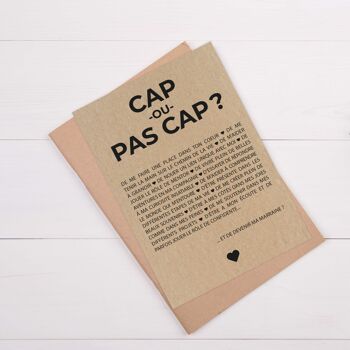 Carte postale "Cap ou pas Cap ?" demande marraine 2