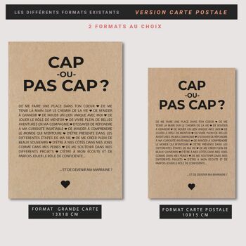 Carte postale "Cap ou pas Cap ?" demande marraine 3